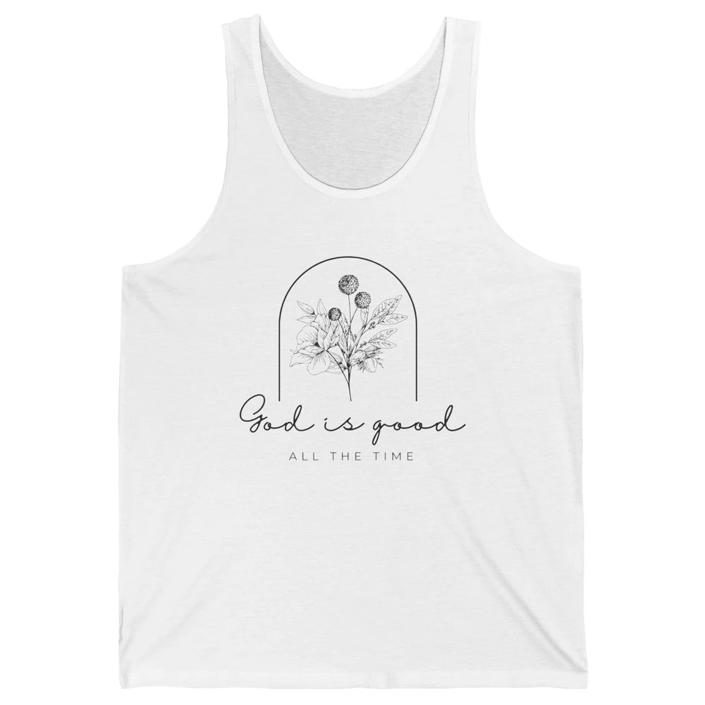 Christian Faith God Is Good All The Time Religious Men Women Unisex Jersey Tank