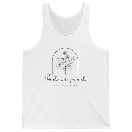 Christian Faith God Is Good All The Time Religious Men Women Unisex Jersey Tank