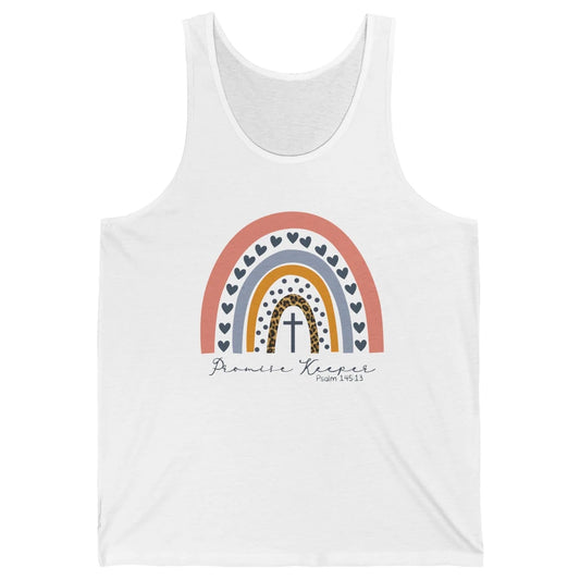 Leopard Rainbow Promise Keeper Christian Religious Jesus Unisex Jersey Tank