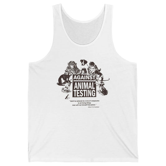 Against Animal Testing Farm Pet Liberation Right Vegan Retro Unisex Jersey Tank