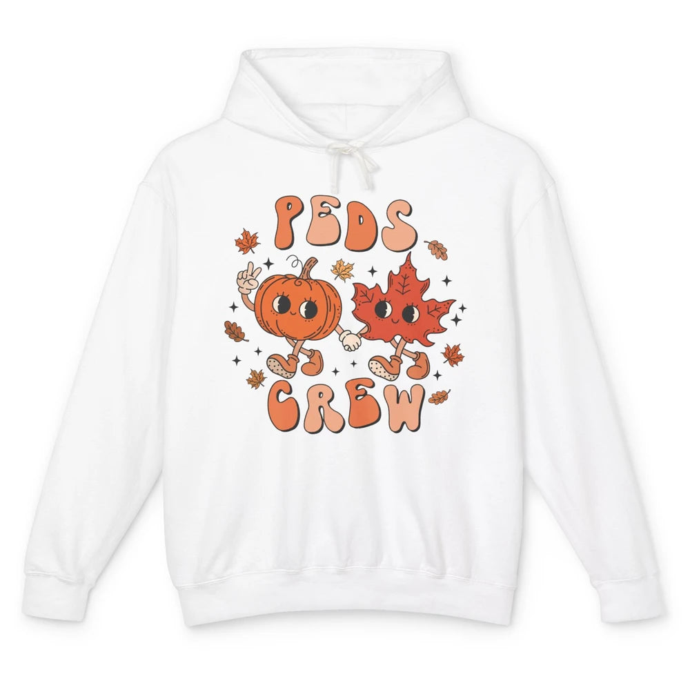 PEDS Crew Fall Pediatric Nurse Autumn Thanksgiving Medical Unisex Lightweight Hoodie
