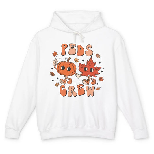 PEDS Crew Fall Pediatric Nurse Autumn Thanksgiving Medical Unisex Lightweight Hoodie