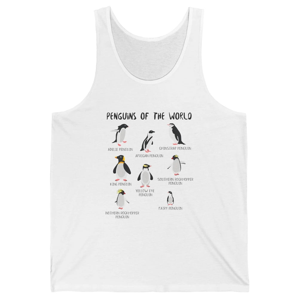 Penguins Of World With Headband Baby Penguins Wild Animal Unisex Jersey Tank