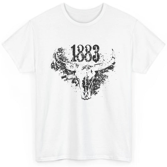 Retro Bull Skull 1883 Country Year Cowboys Western Country Classic Unisex T-Shirt