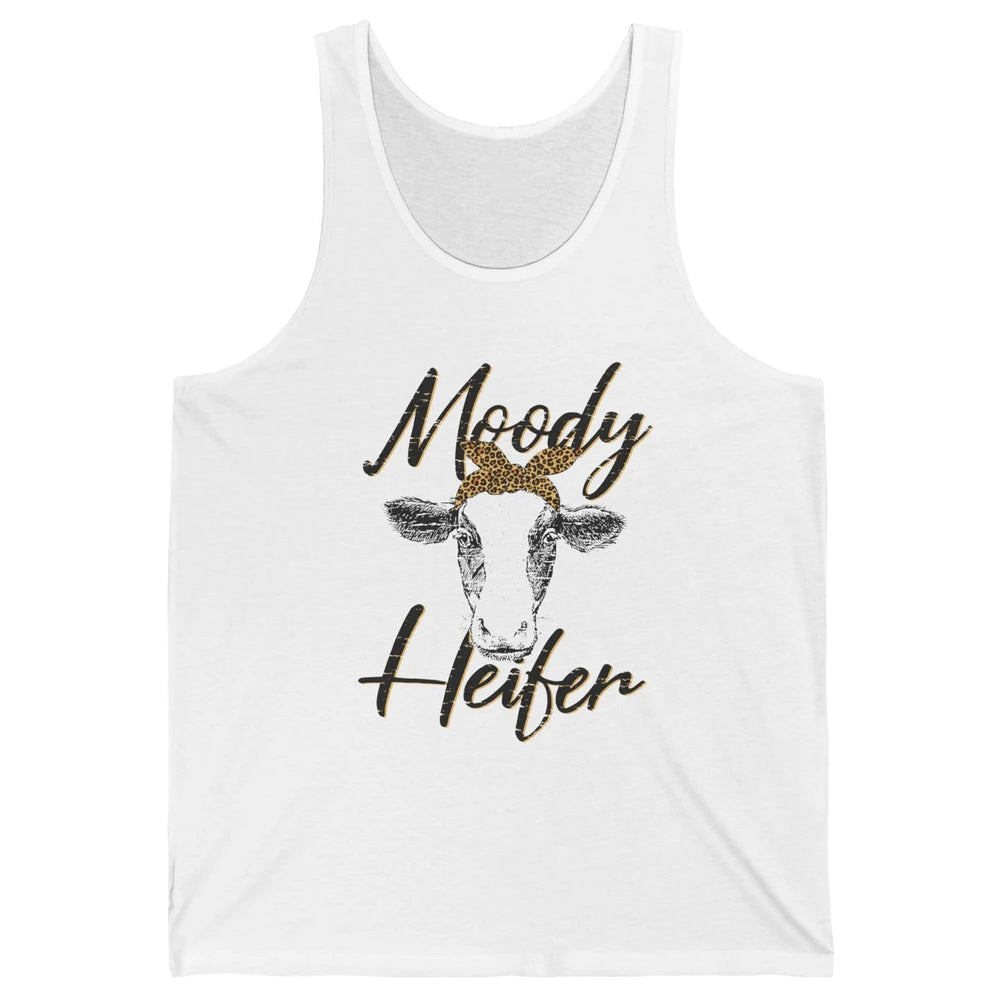 Funny Heifer Retro Bandana Moody Heifer Farmer Cow Lovers Unisex Jersey Tank