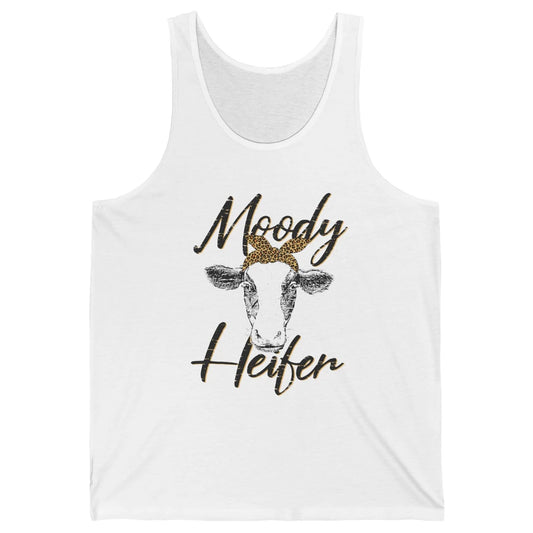 Funny Heifer Retro Bandana Moody Heifer Farmer Cow Lovers Unisex Jersey Tank