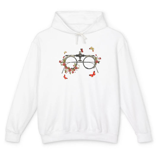Optometrist Wildflower Phoropter Eyeglasses Doctor Optician Unisex Lightweight Hoodie