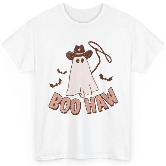 Retro Cowboo Boo Haw Ghost Fall Spooky Season Western Cowboy Classic Unisex T-Shirt
