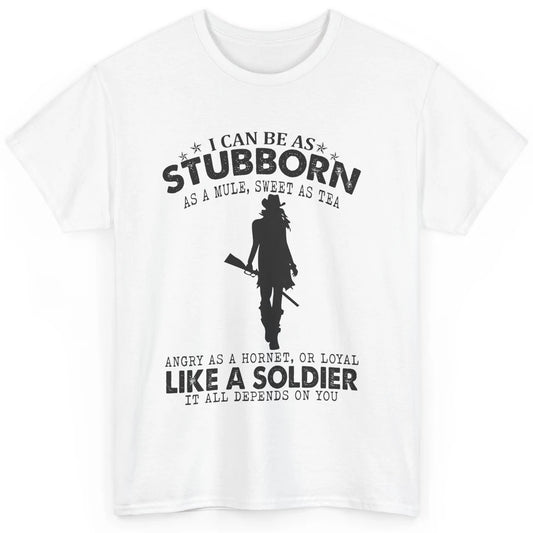Retro Cowgirl Stubborn As Mule Sweet As Tea Western Country Classic Unisex T-Shirt
