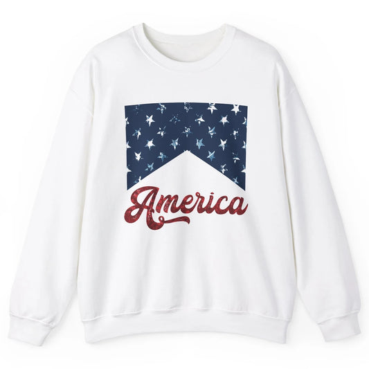 Retro America 4th Of July Independence Day Western Patriots Unisex Crewneck Sweatshirt