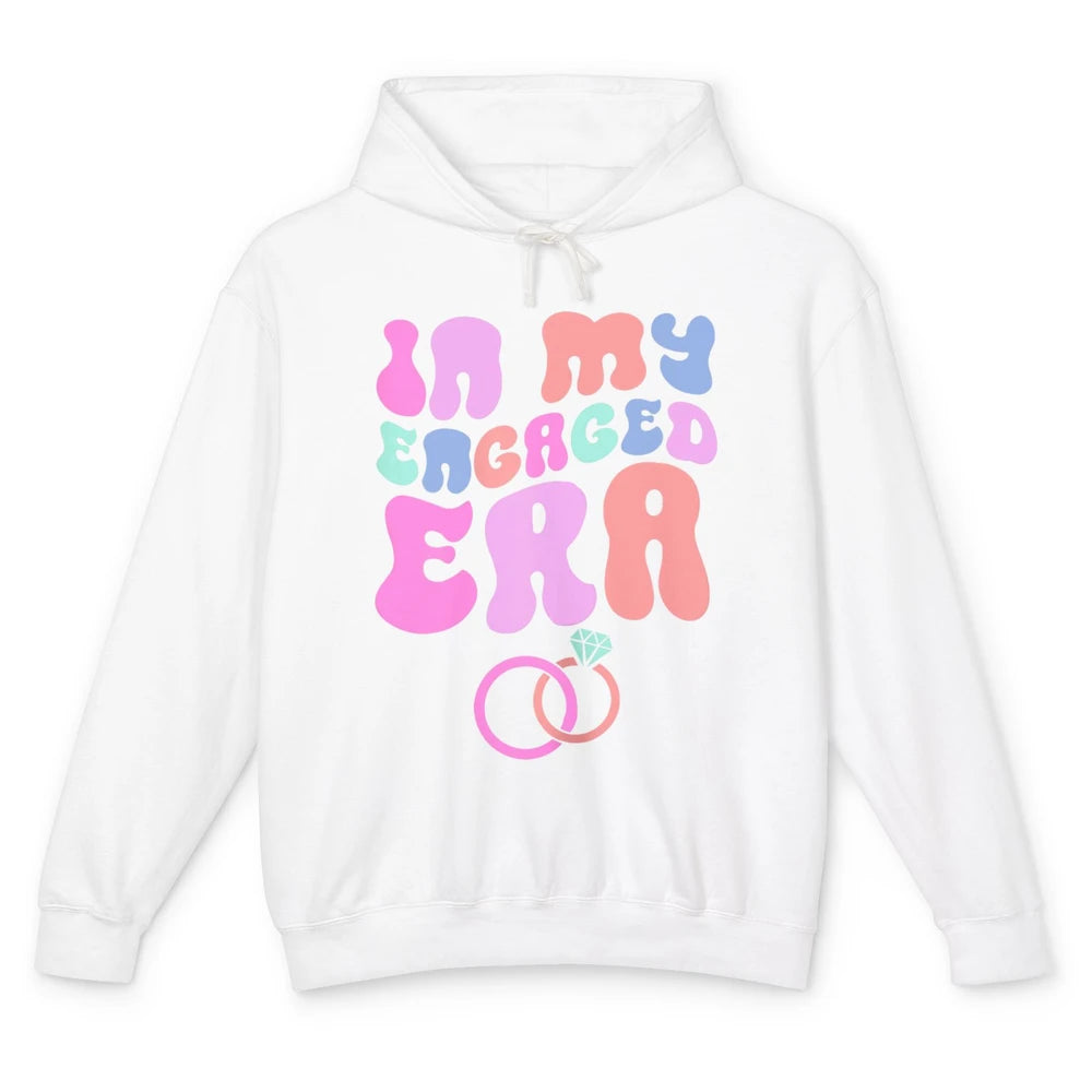 In My Engaged Era Boho Groovy Bridal Shower Party Wedding Unisex Lightweight Hoodie