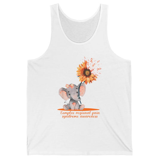 Complex Regional Pain Syndrome Sunflower Baby Elephant CRPS Unisex Jersey Tank