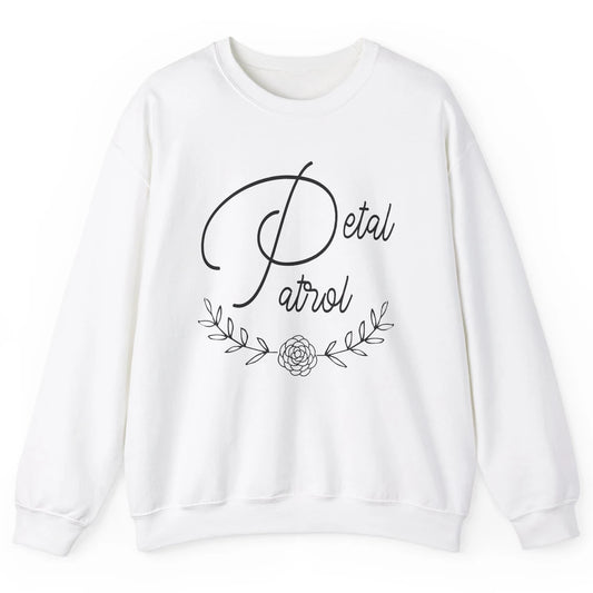 Wedding Ring Security Petal Patrol Ring Bearer Wedding Party Unisex Crewneck Sweatshirt