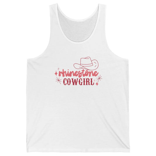 Retro Rhinestone Cowgirl Hippie Western Country Cowgirls Unisex Jersey Tank