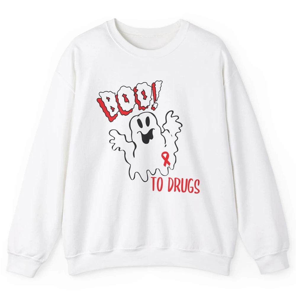 Red Ribbon Week Awareness Say No To Drugs Drug Free Unisex Crewneck Sweatshirt