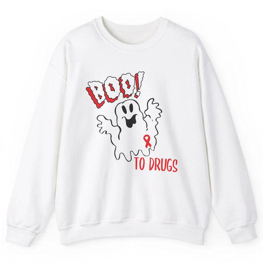 Red Ribbon Week Awareness Say No To Drugs Drug Free Unisex Crewneck Sweatshirt
