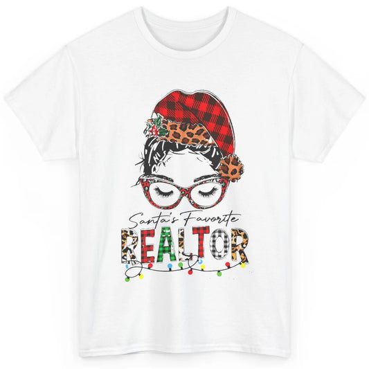 Merry Christmas Xmas Santa Messy Hair Realtor Real Estate Classic Unisex T-Shirt