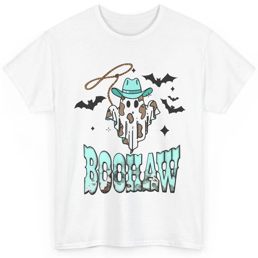 Retro Halloween Boohaw Cowboy Ghost Spooky Western Halloween Classic Unisex T-Shirt