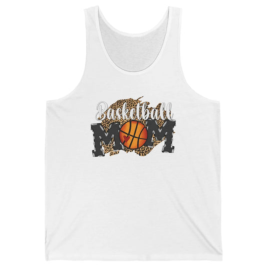 Leopard Basketball Mom Proud Basketball Players Mom Gift Unisex Jersey Tank