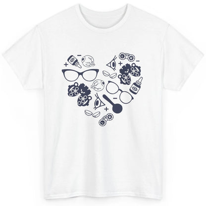 Optometrist Love Heart Symbols Optician Eye Doctor Gift Classic Unisex T-Shirt