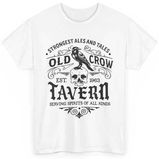 Retro Halloween Black Crow Old Crow Tavern Est 1693 Magic Classic Unisex T-Shirt
