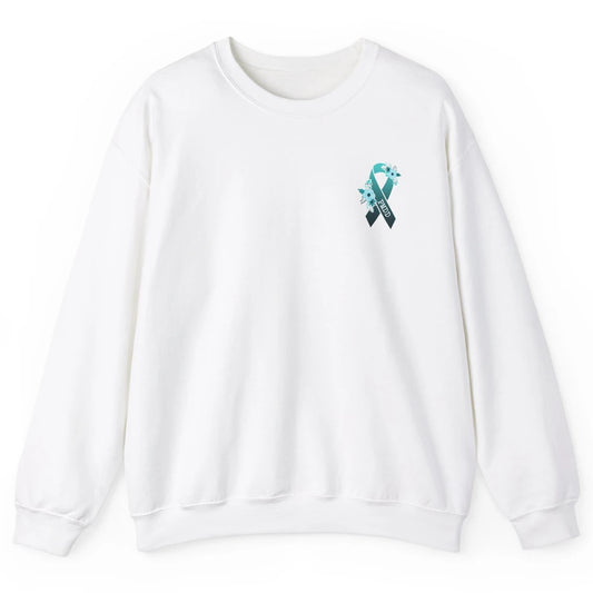 Premenstrual Dysphoric Disorder PMDD Awareness Ribbon Unisex Crewneck Sweatshirt