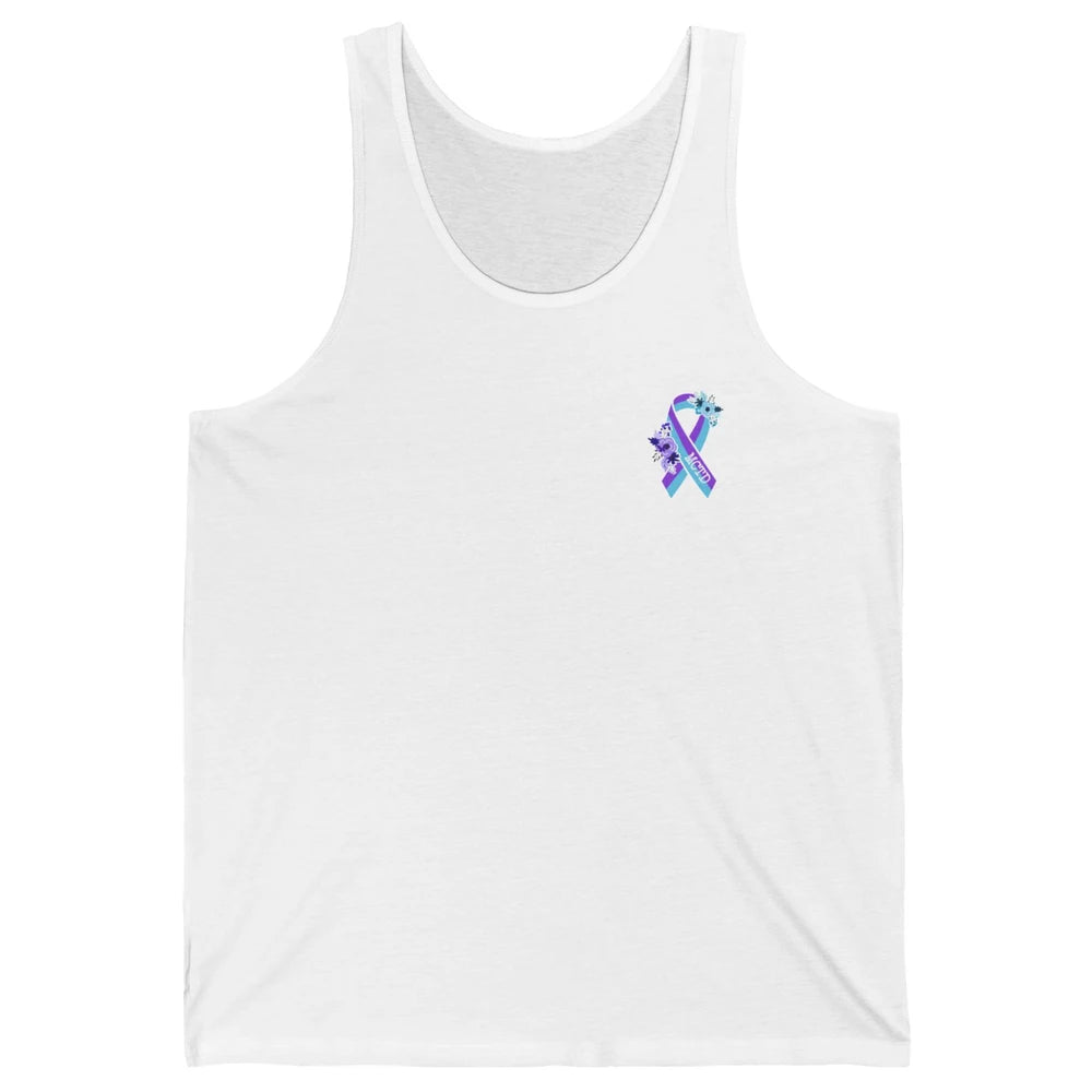 Mixed Connective Tissue Disease Awareness MCTD Floral Ribbon Unisex Jersey Tank