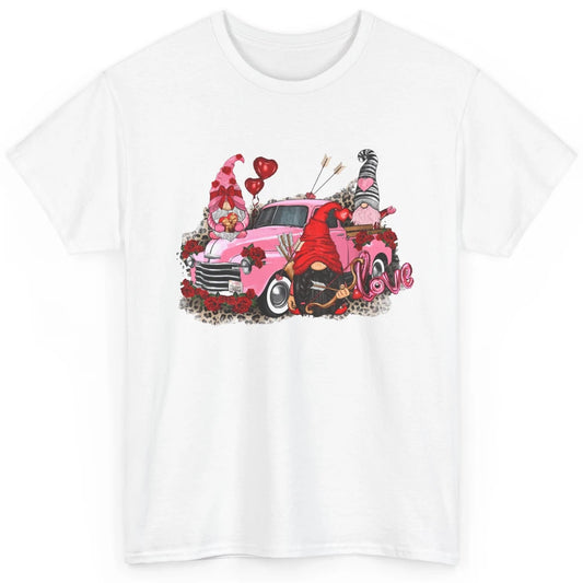 Pink Gnomes Truck Valentines Loads Of Love Western Valentine Classic Unisex T-Shirt