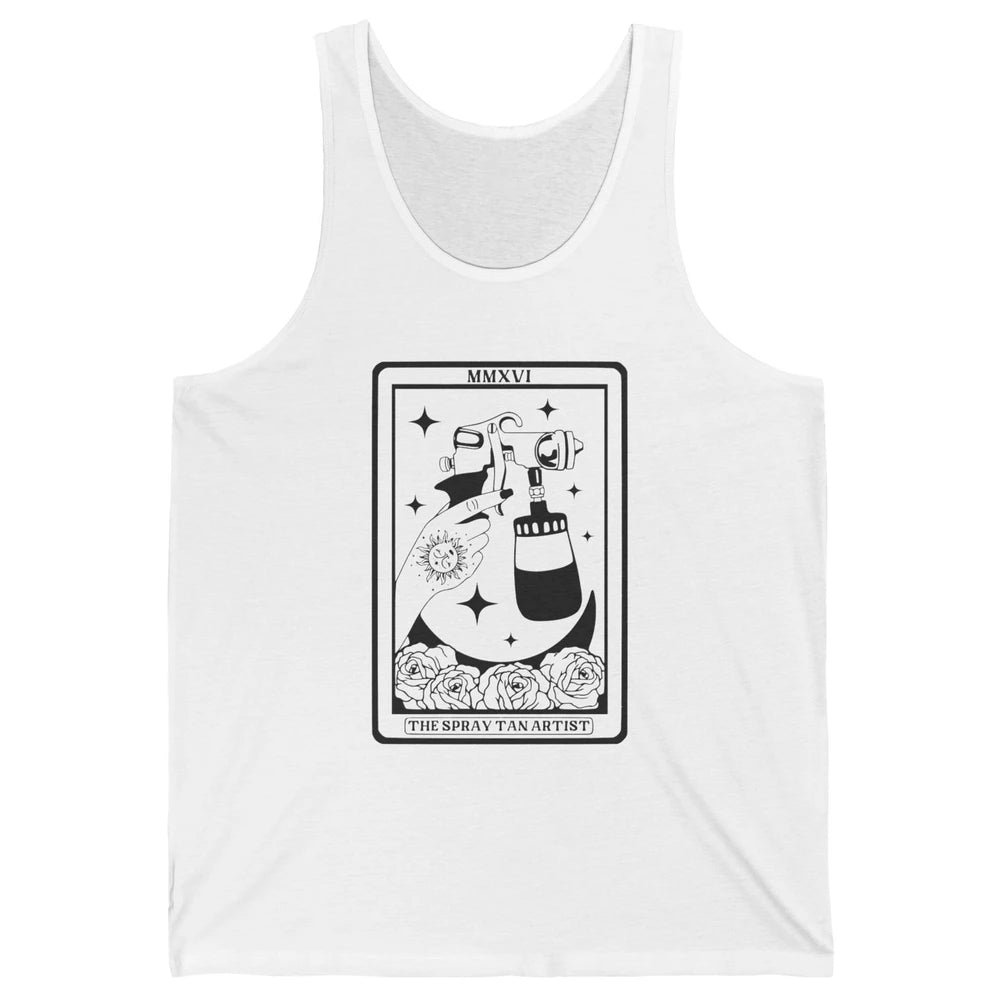 The Spray Tan Artist Tarot Card Beautician Spray Tan Tech Unisex Jersey Tank