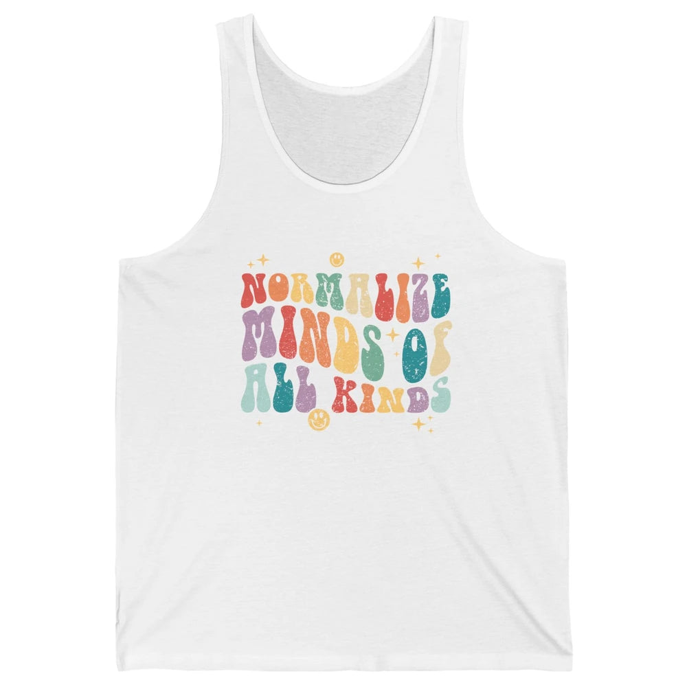 Retro Autism Normalize Minds Of All Kinds Neurodiversity Unisex Jersey Tank