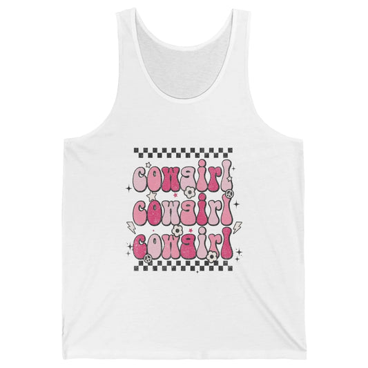 Retro Cowgirl Boho Rodeo Howdy Cowboy Texas Western Country Unisex Jersey Tank
