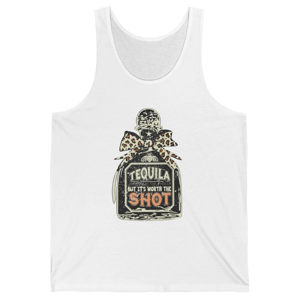 Retro Leopard Tequila May Not Be The Answer Western Country Unisex Jersey Tank