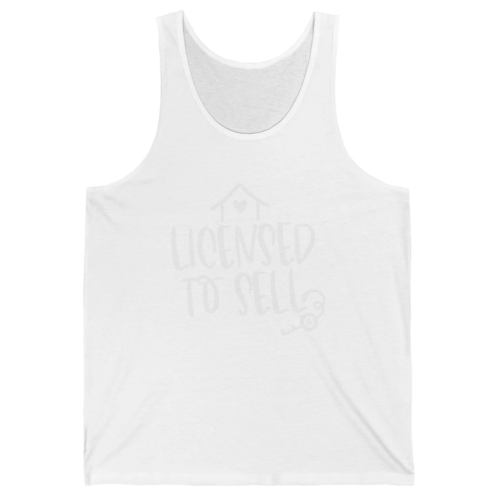 Realtor Licensed To Sell Real Estate Agent Housing Investors Unisex Jersey Tank