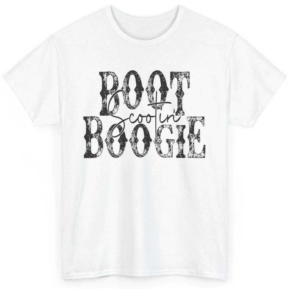 Retro Cowboy Boot Scooting Boogie Western Country Cowgirl Classic Unisex T-Shirt