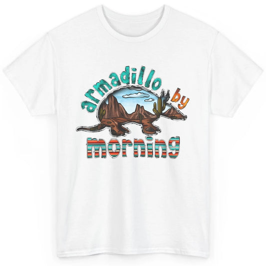 Retro Desert Sunset Armadillo By Morning Western Country Classic Unisex T-Shirt
