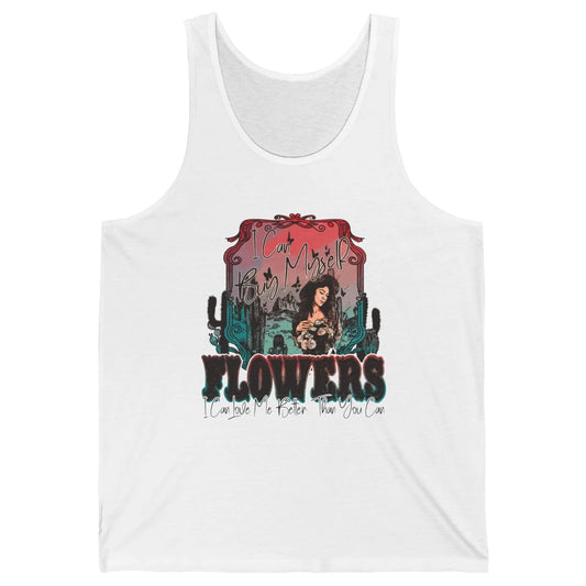 Retro Cowgirl Desert I Can Buy Myself Flower Western Country Unisex Jersey Tank