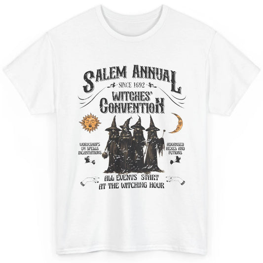 Retro Salem Annual Witches Convention Halloween Witch Magic Classic Unisex T-Shirt