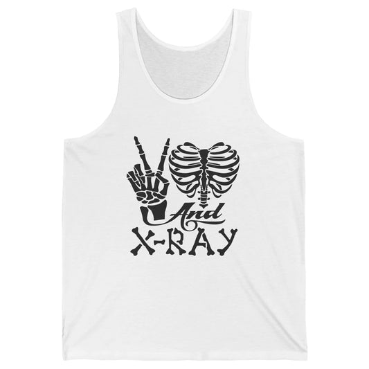 Peace Love X-Ray Radiology Tech Radiologist X-Ray Tech Life Unisex Jersey Tank